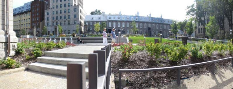 Quebec City Hall Gardens
